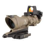 4X32MM AMBER CROSSHAIR 5.56 RETICLE FDE W/QD MOUNT & RM01