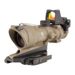 4X32MM GREEN CROSSHAIR 5.56 RETICLE FDE W/QD MOUNT & RM01