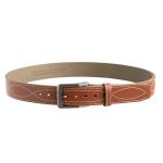 TEJAS GUN BELT EL PISTOLERO LIGHT BROWN 42 IN