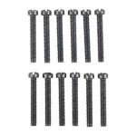 6-40X1'' SLOTTED FILLISTER HEAD SCREWS 12 PACK