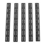 RAIL PANEL KIT 5-PACK KEYMOD RUBBER BLACK 5.5''