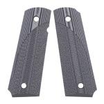 1911 FULL SIZE GRAY/BLACK CHECKERED G-10 GRIPS
