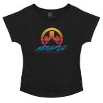 WOMEN'S BRENTEN DOLMAN T-SHIRT LARGE BLACK