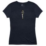 WOMEN'S HULA GIRL TRI-BLEND T-SHIRT 4X-LARGE NAVY