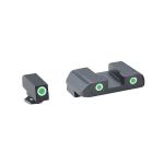 GREEN/GREEN SIGHT SET FOR GLOCK~ 17/19
