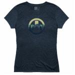 CASCADE ICON LOGO CVC T-SHIRT NAVY HEATHER SMALL