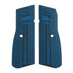 FN HIGH POWER G10 GRIPS BLACK/BLUE