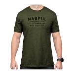 GO BANG PARTS CVC T-SHIRT SM OLIVE DRAB HEATHER