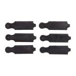 REAR SIGHT SHORT DOUBLE STEP ELEVATORS BLACK 6 PACK