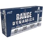 FIOCCHI CENTERFIRE 40 S&W 180GR FMJ FLAT NOSE 1000 FEET PER