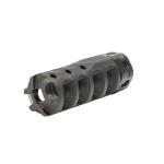 HYPERTAP 556 MUZZLE BRAKE 22 CALIBER 1/2-28 SS BLACK