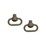 PUSH BUTTON SWIVELS-FLAT DARK EARTH