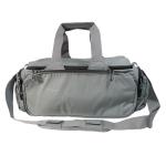 LARGE RANGE BAG GREY WITH BLACK ZIPS