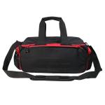 LARGE RANGE BAG BLACK WITH RED ZIPS