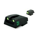 TRITIUM FIXED NIGHT SIGHT (POST 2007) GREEN FRONT GREEN REAR
