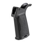 AR-15 RUBBER OVERMOLD PISTOL GRIP 25-DEGREE BLACK