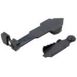 RIFLE DOVETAIL #63 FLAT TOP SHORT SHANK REAR SIGHT BLK