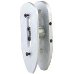 STANDARD ADJUSTABLE BUTT PLATE SILVER ALUMINUM