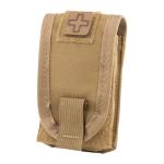 TOURNIQUET/SELF-AID POUCH W/MOLLE ATTACHMENT COYOTE