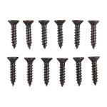 8X3/4'' STEEL FLAT HEAD WOOD SCREWS BLUED 12 PACK