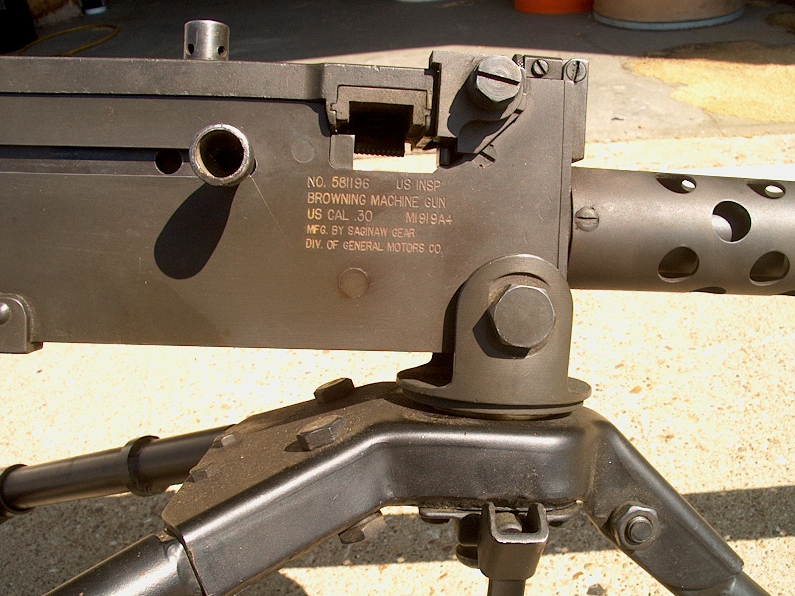 AMNESTY Registered Saginaw 1919A4 Machine Gun