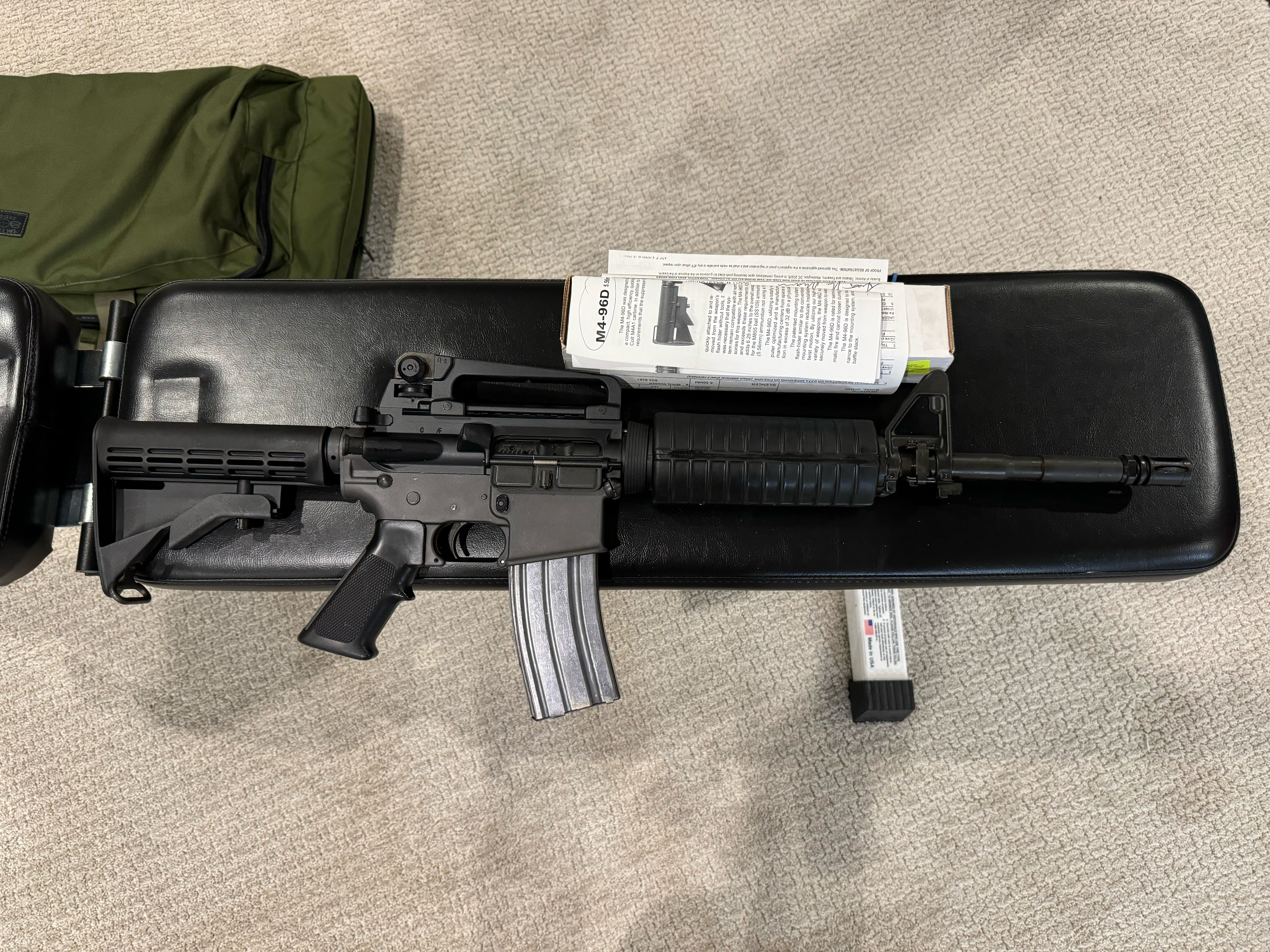Colt SP1 Transferable Machine Gun W / Suppressor