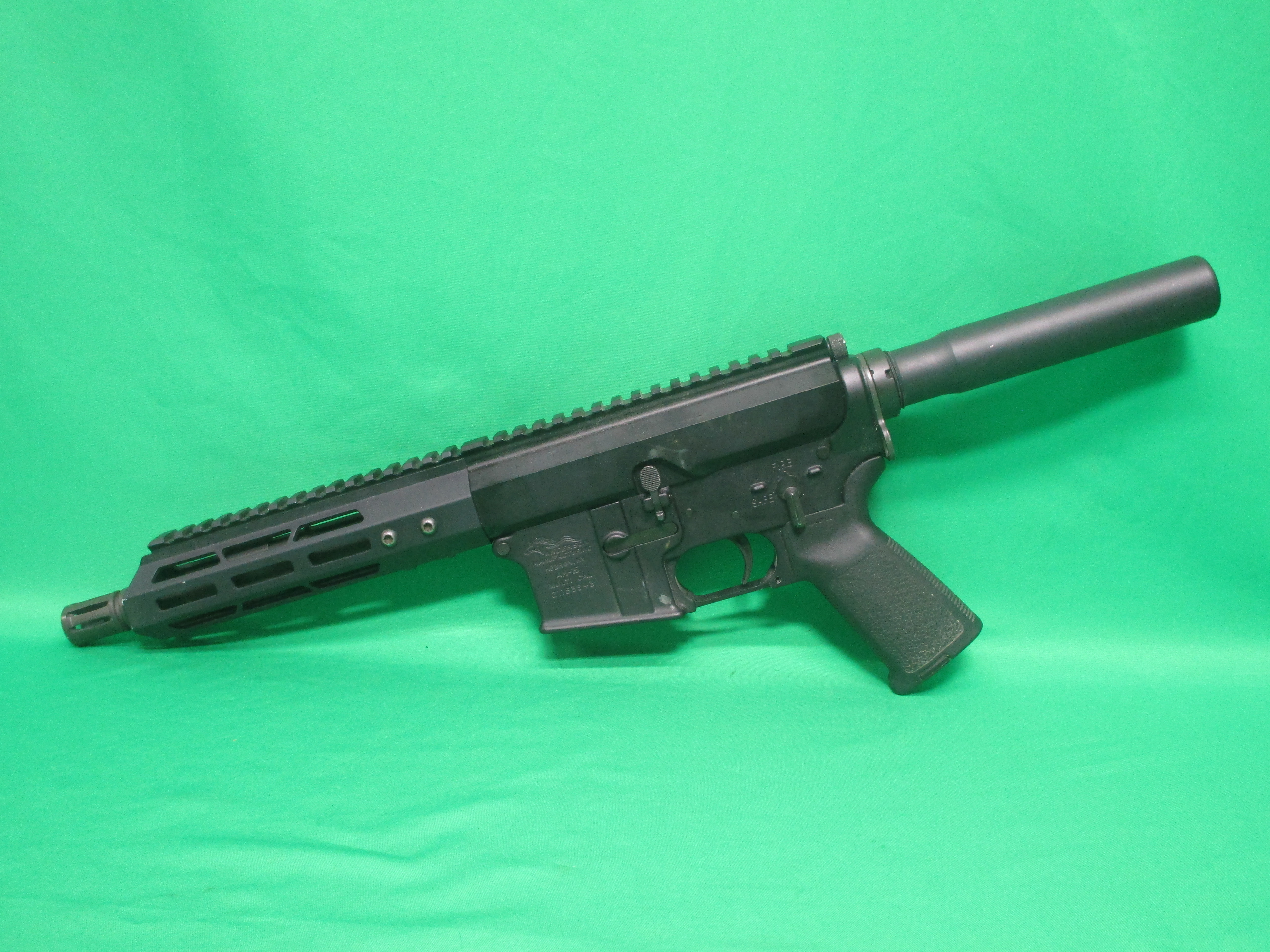 USED ANDERSON AM-15 BUILD 5.56MM 7.5" W/ SIDE CHARING UPPER, BRACE, AND NO MAG 21163943