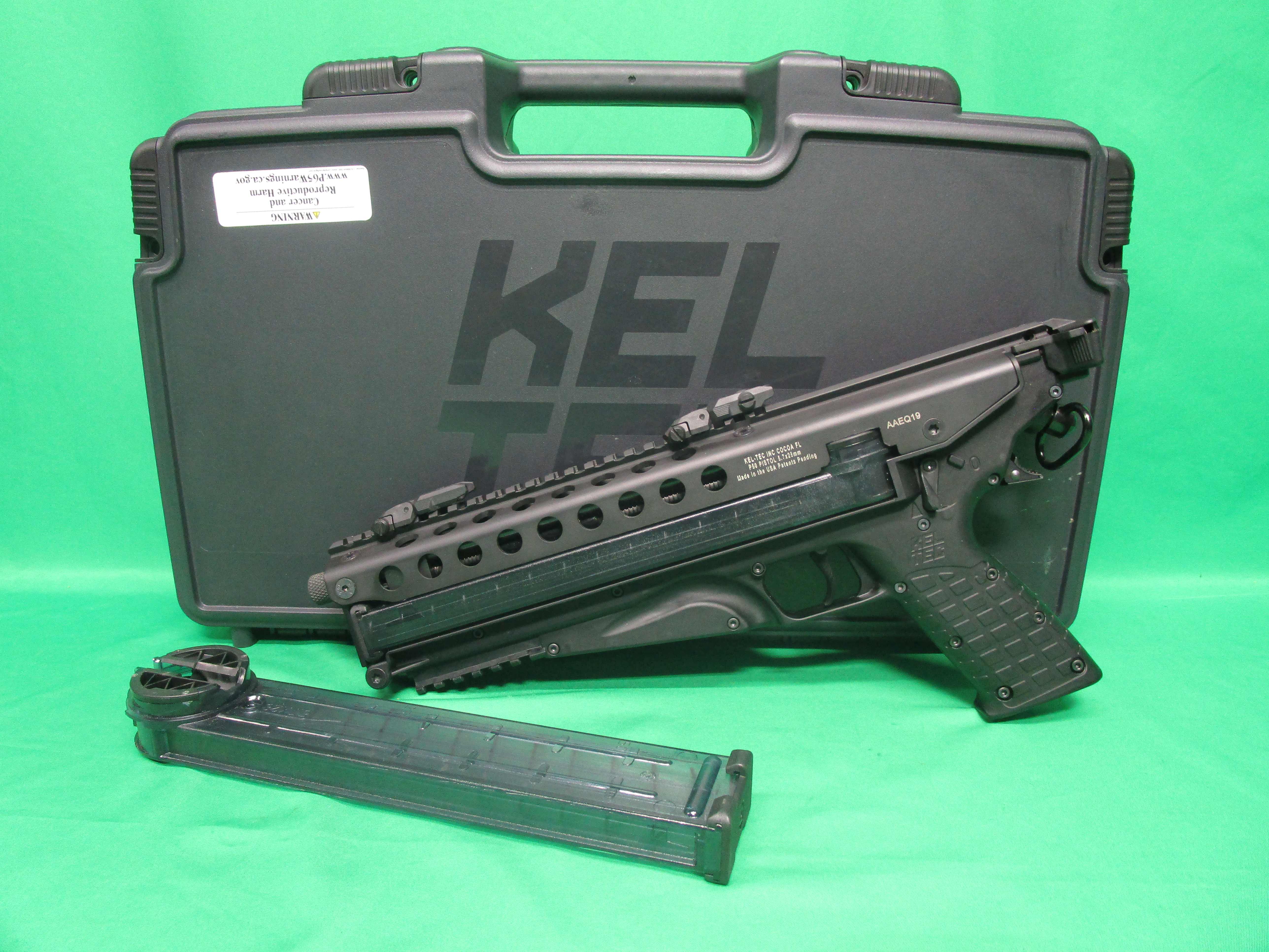 USED KEL-TEC P50 5.7X28MM 10" W/ CASE & 2 MAGS AAEQ19