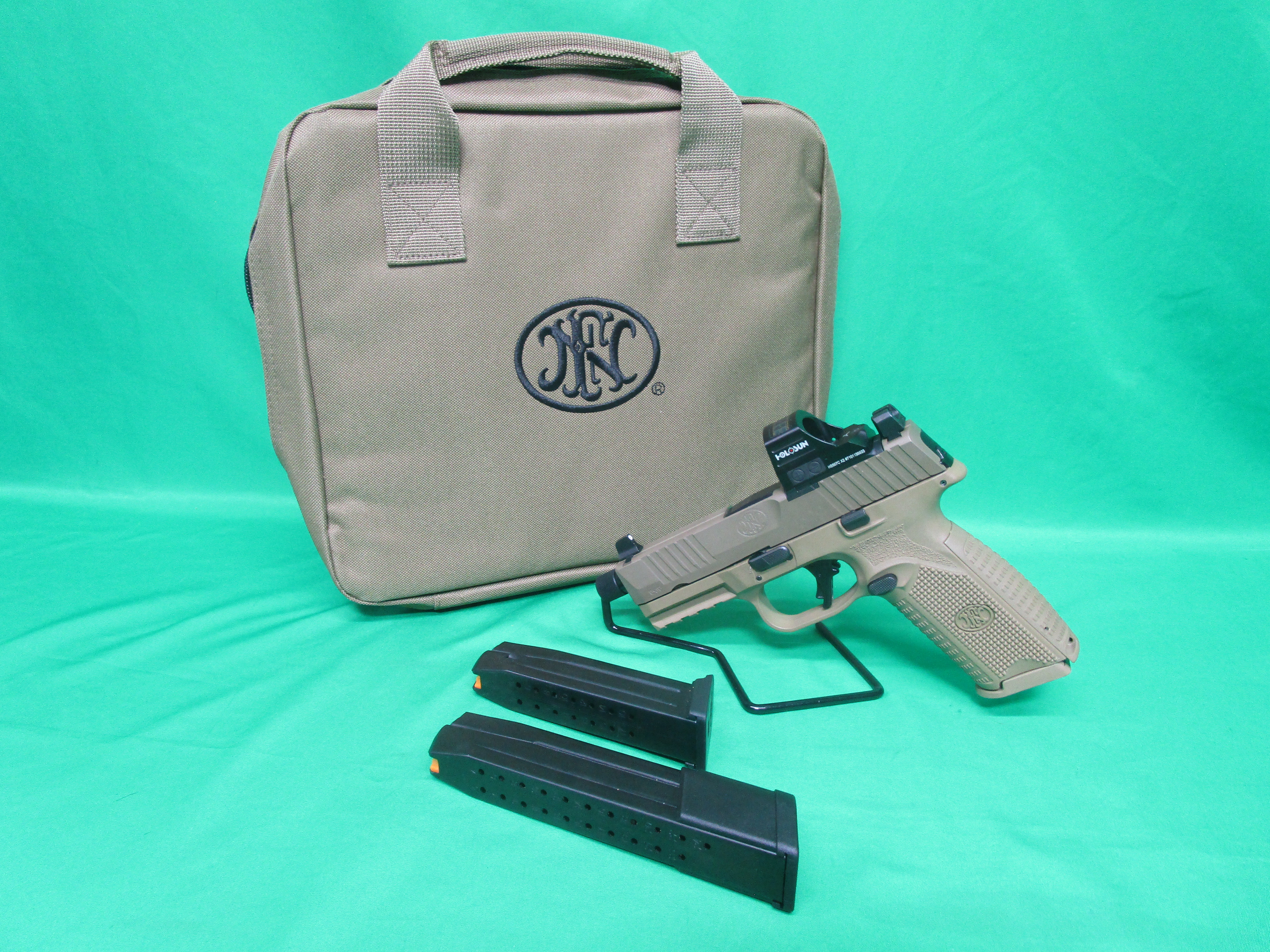 USED FN 509 TACTICAL 9MM 4.5" W/ BAG, HOLOSUN RED DOT, & 3 MAGS GKS0342630