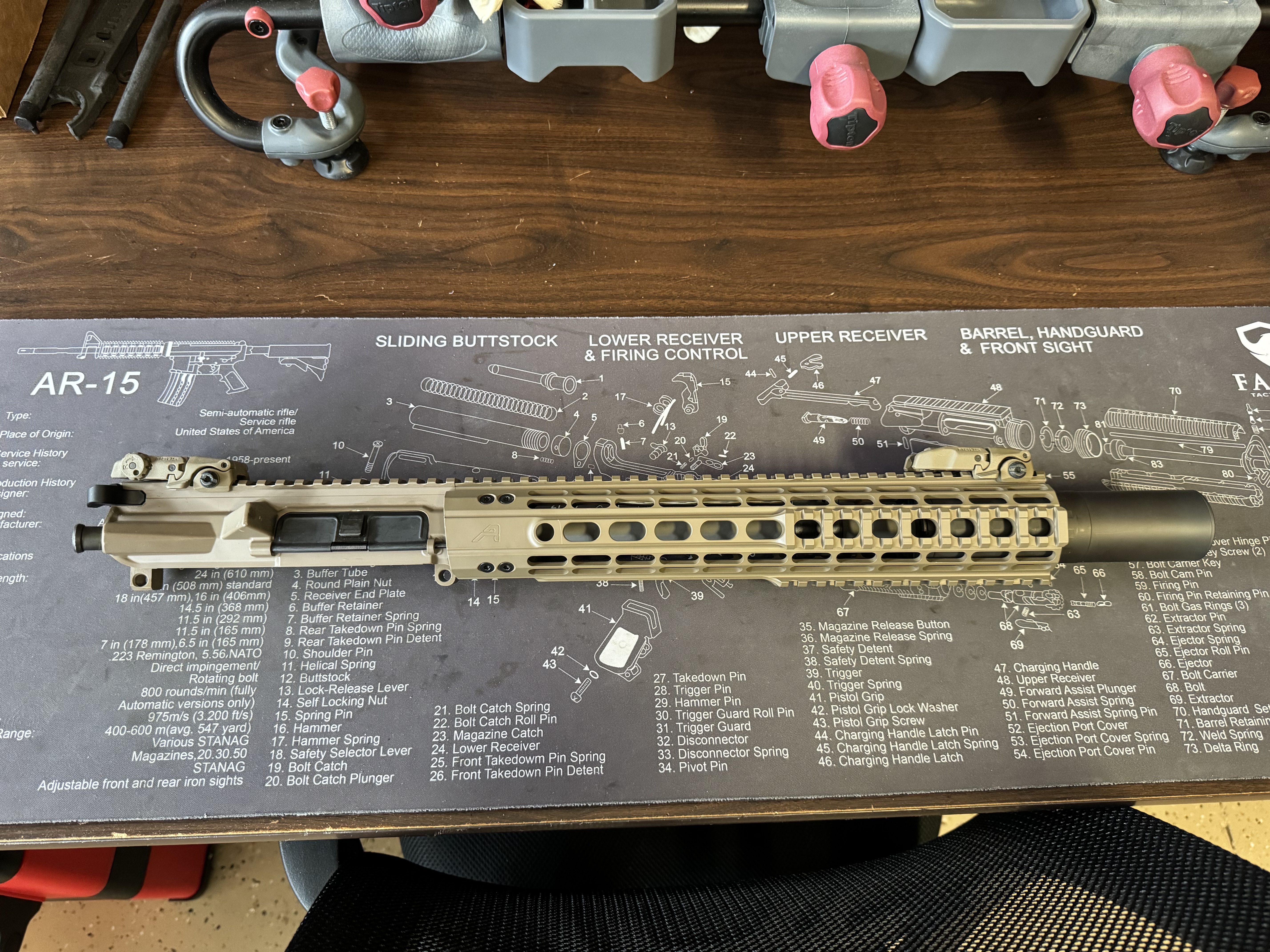 Aero Precision M4E1 suppressed rifle
