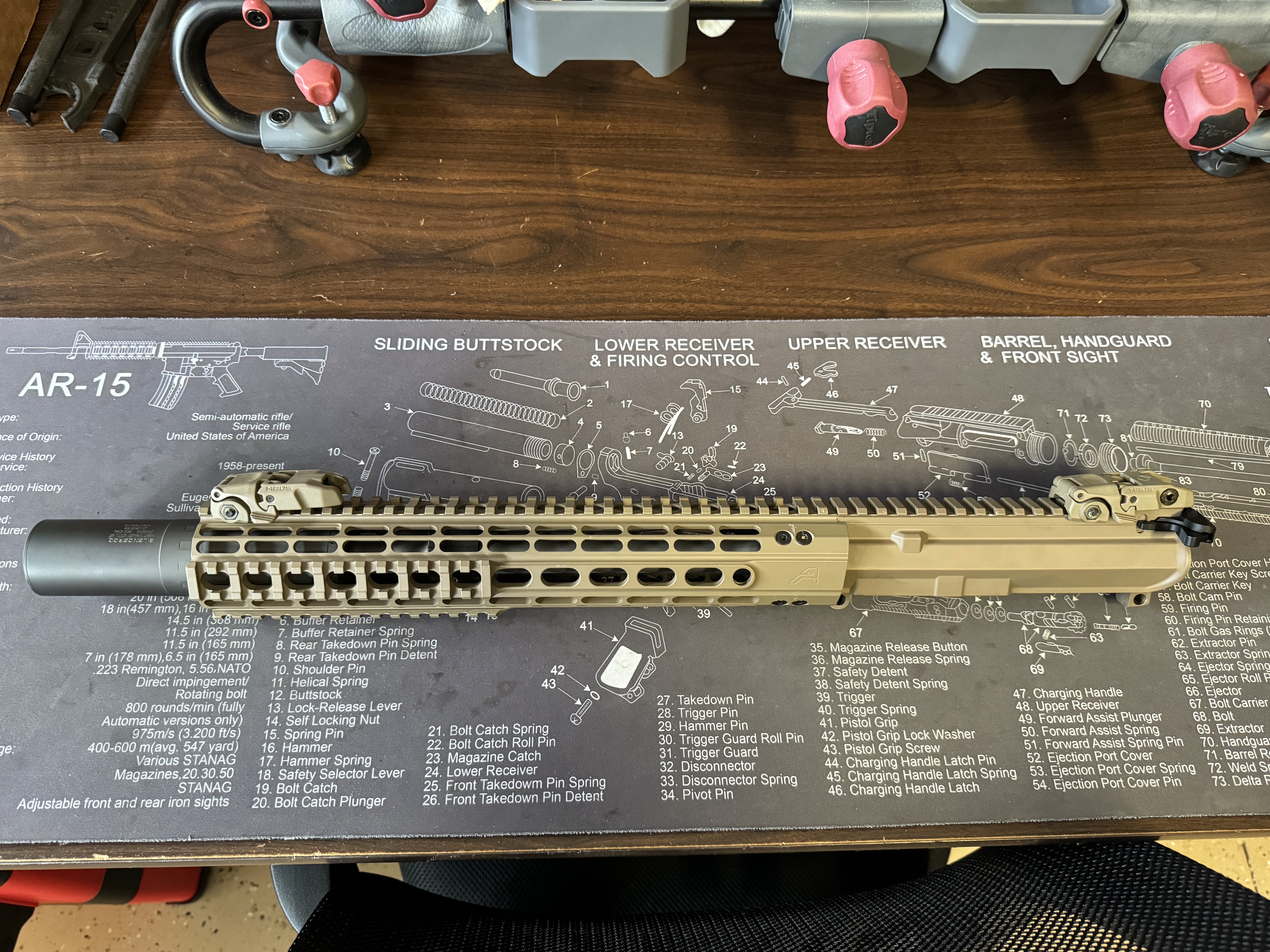 Aero Precision M4E1 suppressed rifle