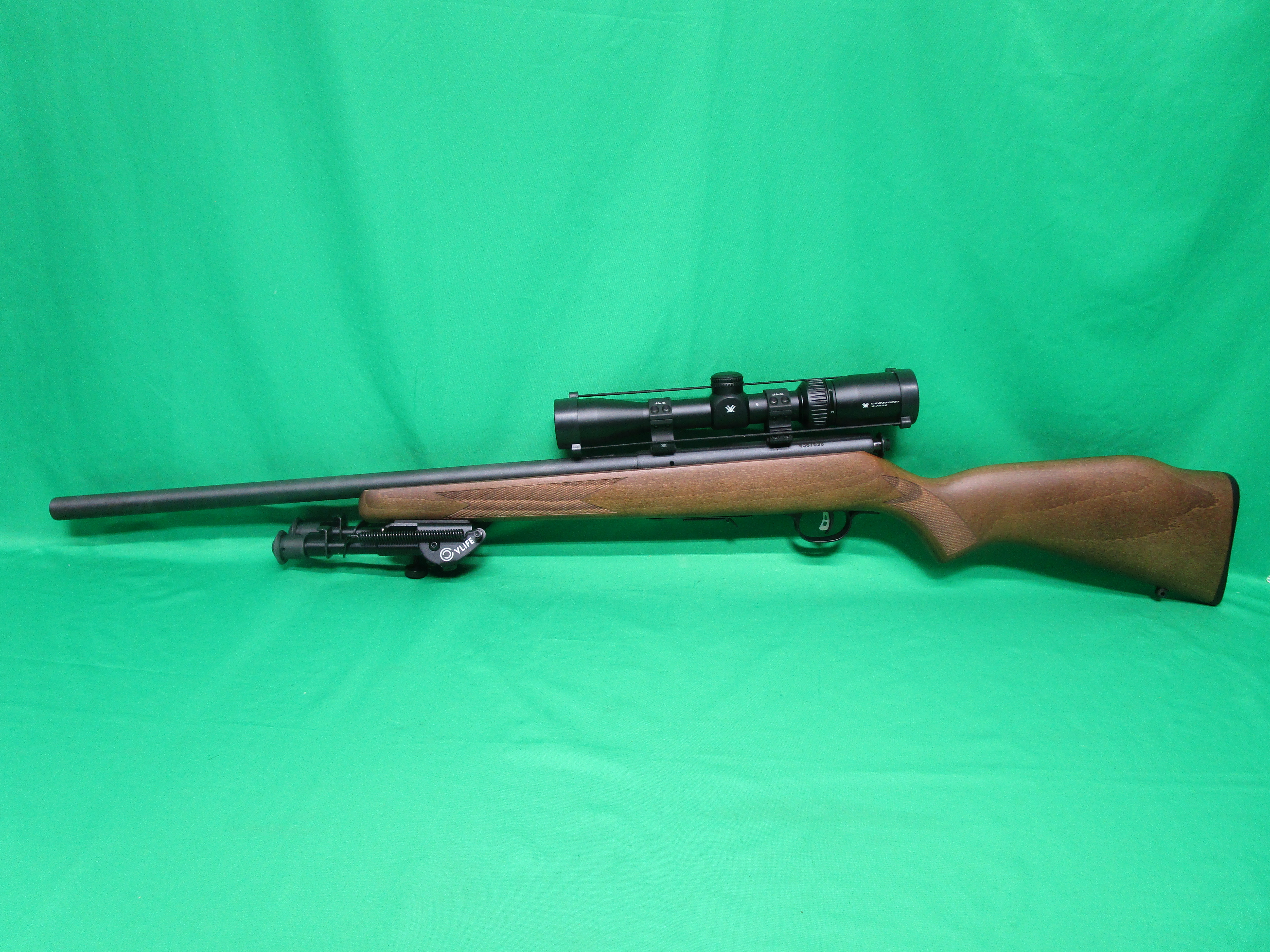 USED SAVAGE ARMS 93R17 17HMR 20" W/ VORTEX SCOPE & BIPOD 4367698