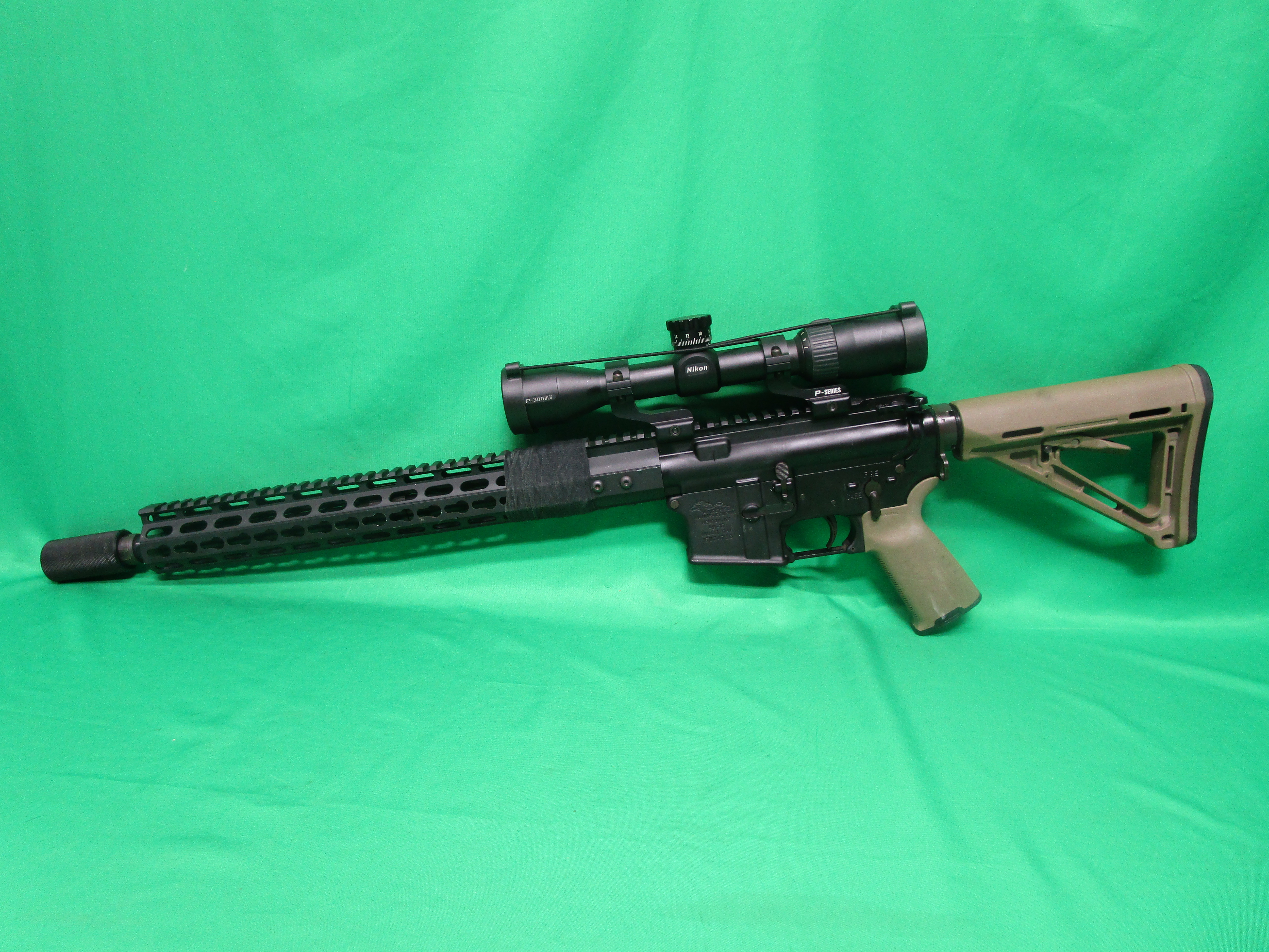 USED ANDERSON AM-15 300BLK 16" W/ SCOPE & NO MAG 15034738