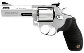 NEW TAURUS 2440049TKR TRACKER MODEL 44 44MAG 4" PORTED BARREL 5RD MATTE STAINLESS W/ BLACK RUBBER GRIPS 725327351245