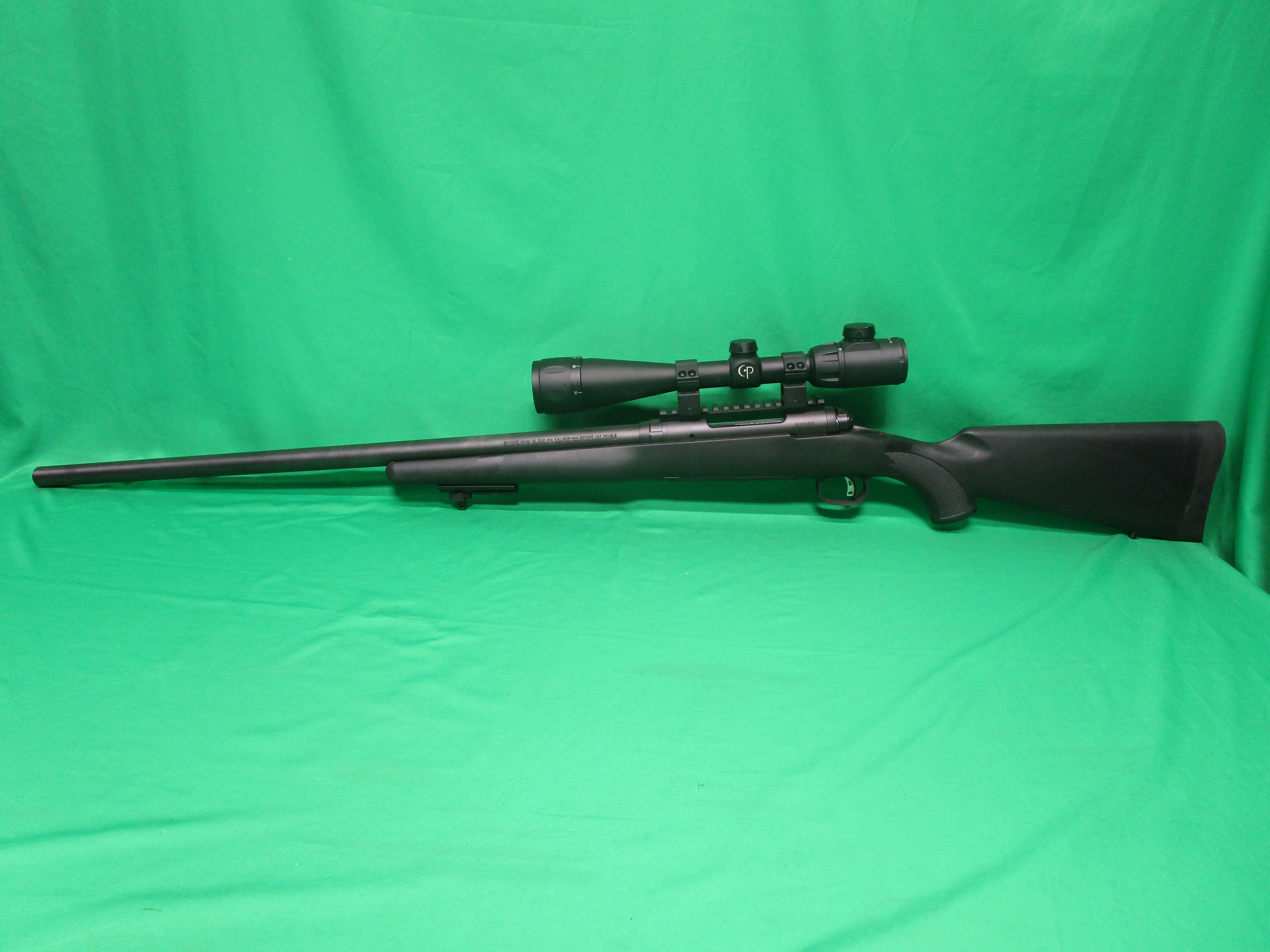 USED SAVAGE ARMS MODEL 12 308WIN 24" W/ SCOPE N494517