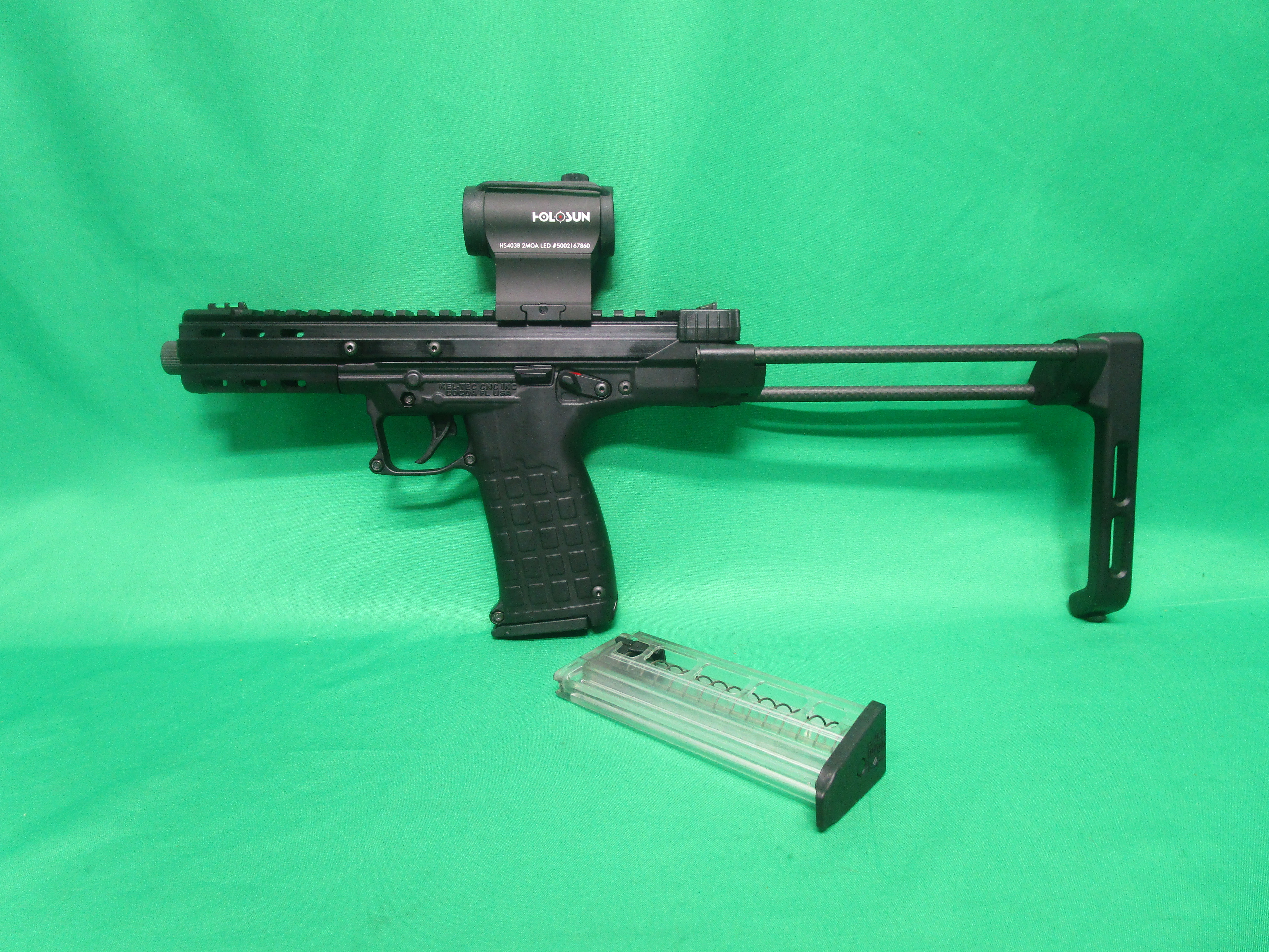 USED KEL-TEC CP33 22LR 5" W/ HOLOSUN OPTIC & 2 MAGS M4Z93