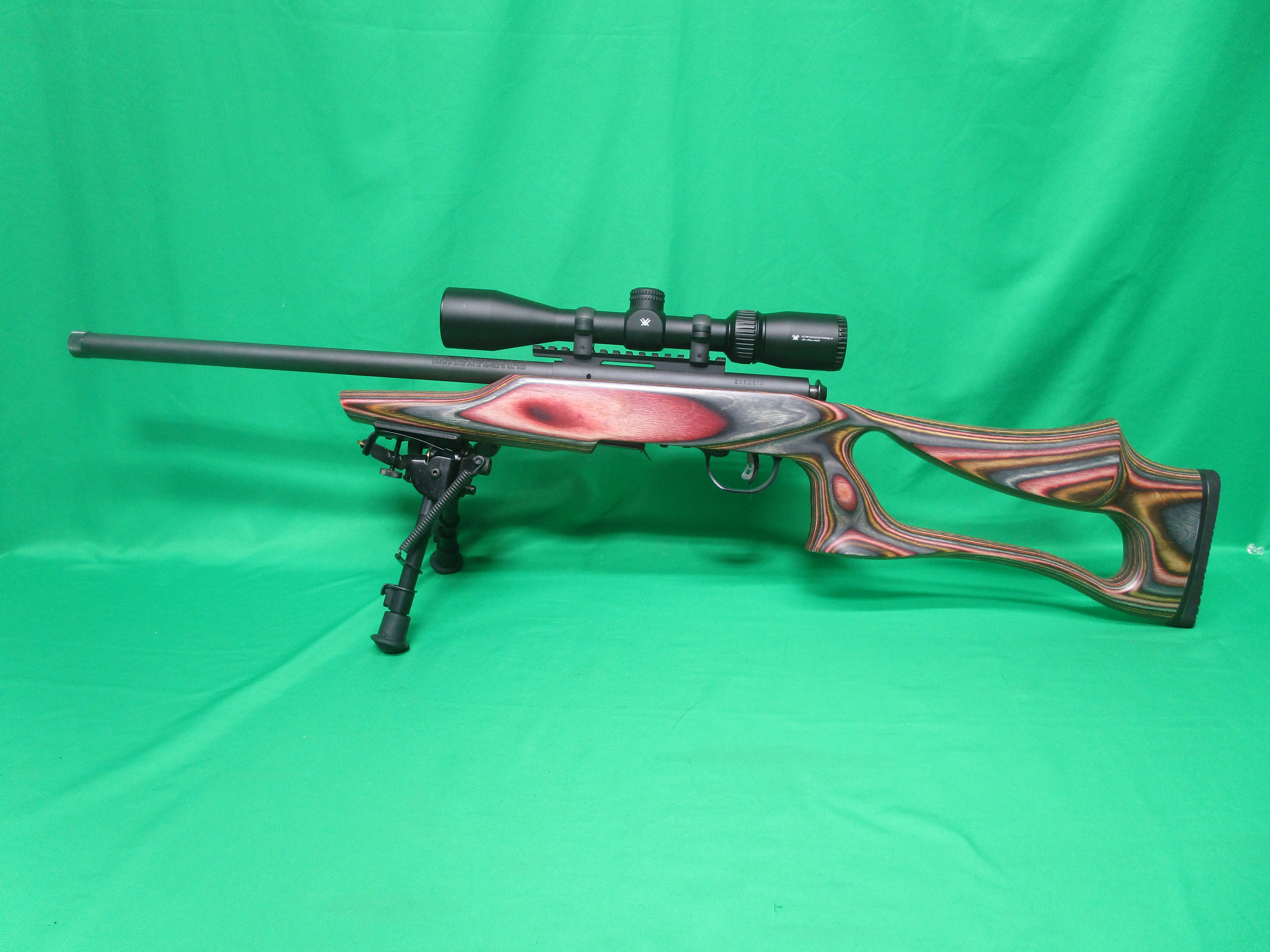 USED SAVAGE ARMS 93R17 17HMR 16.5" HEAVY THREADED BARREL W/ BOYDS STOCK & VORTEX CROSSFIRE II 2262212