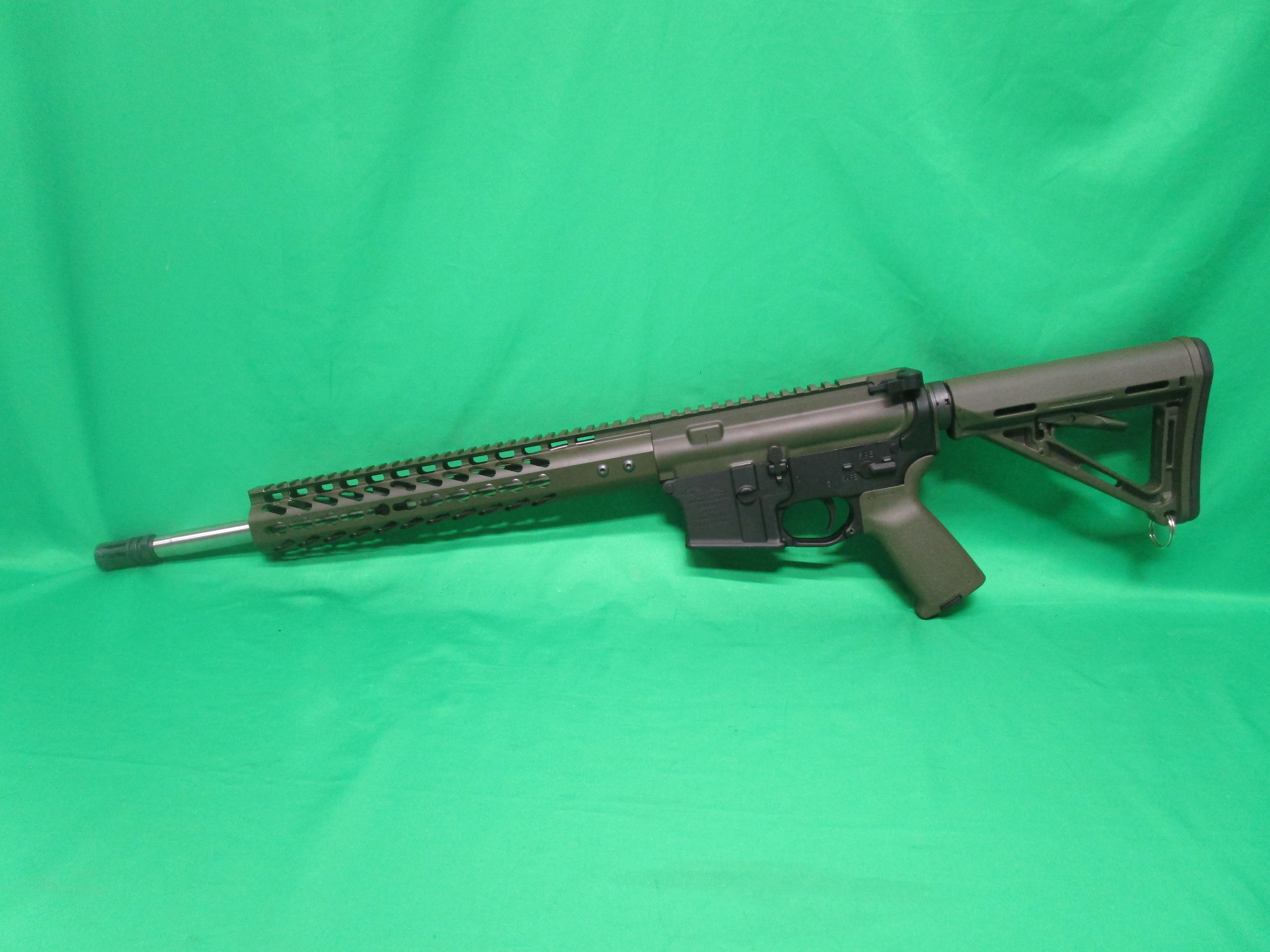 USED ANDERSON AM-15 5.56X45NATO 16" W/ OD GREEN FURNITURE & NO MAG 15089848