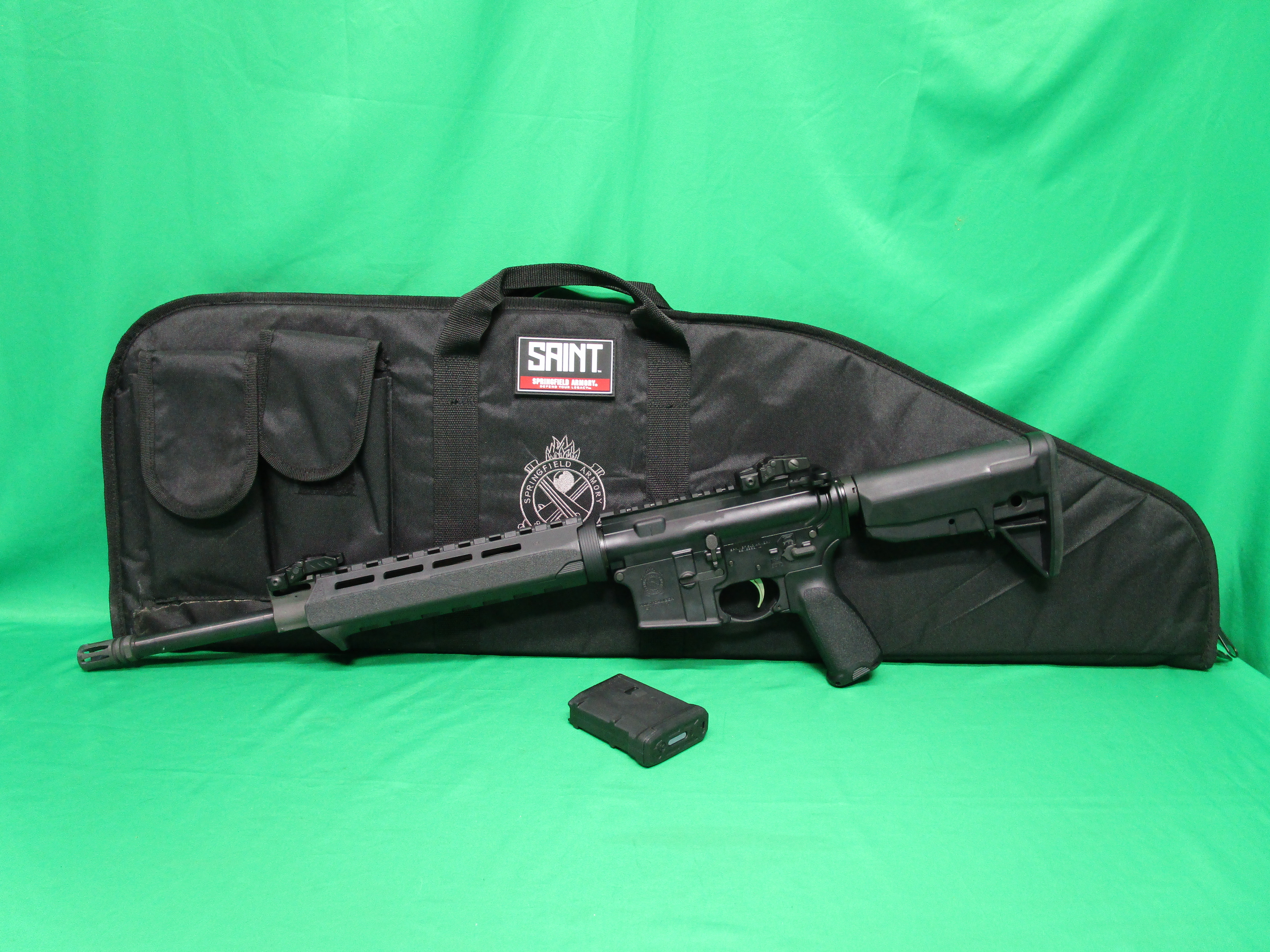 USED SPRINGFIELD ARMORY SAINT 5.56NATO 16" W/ SOFT CASE & 1 MAG ST555864