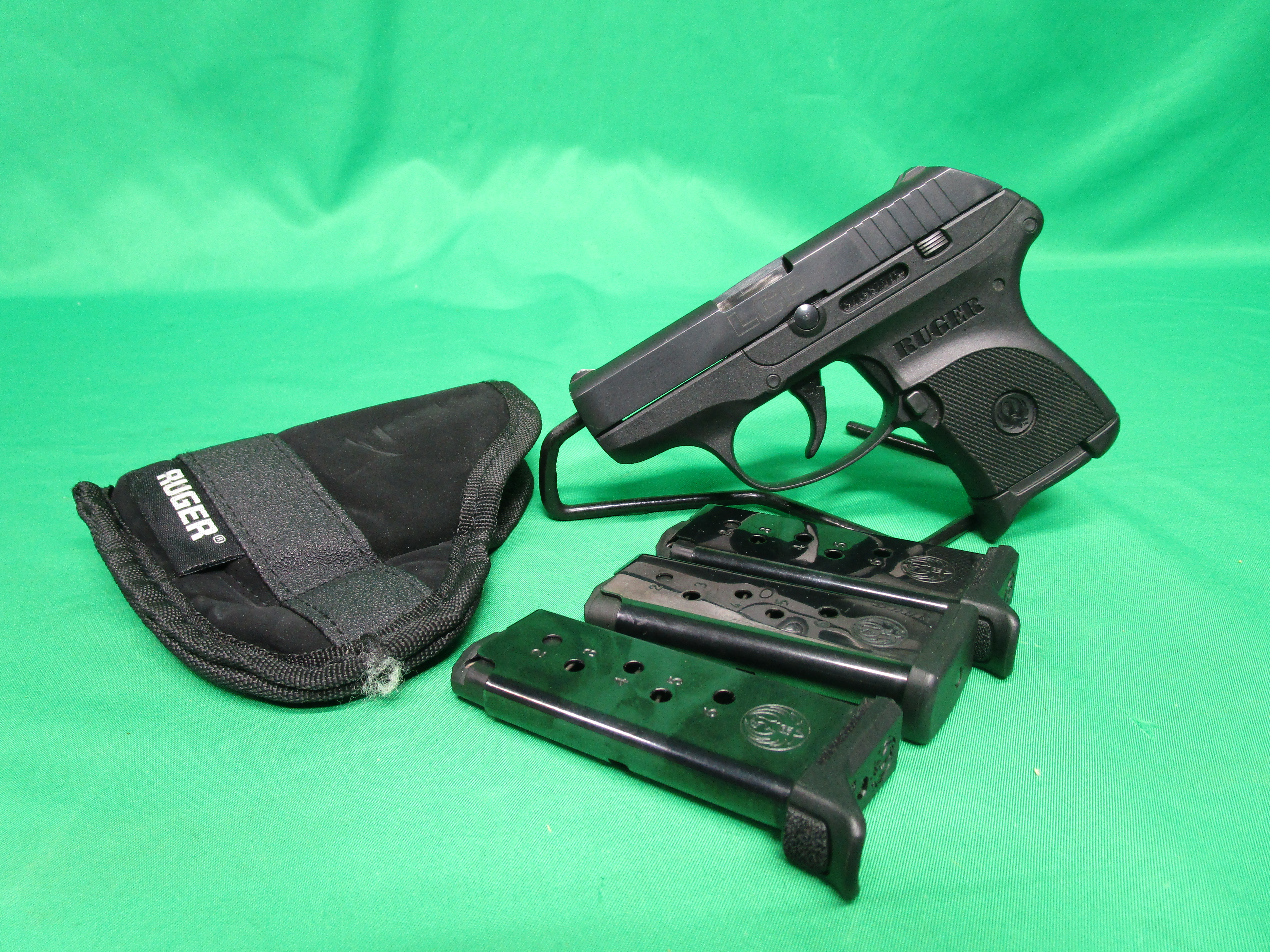 USED RUGER LCP 380ACP 2.75" W/ POCKET HOLSTER & (4) 6RD MAGAZINES 371881075