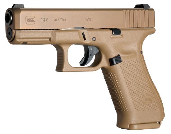 NEW Glock PX1950703 G19X Compact Crossover 9mm Luger 4.02" 17+1 Coyote nPVD Steel Slide Coyote Night Sights 764503026911