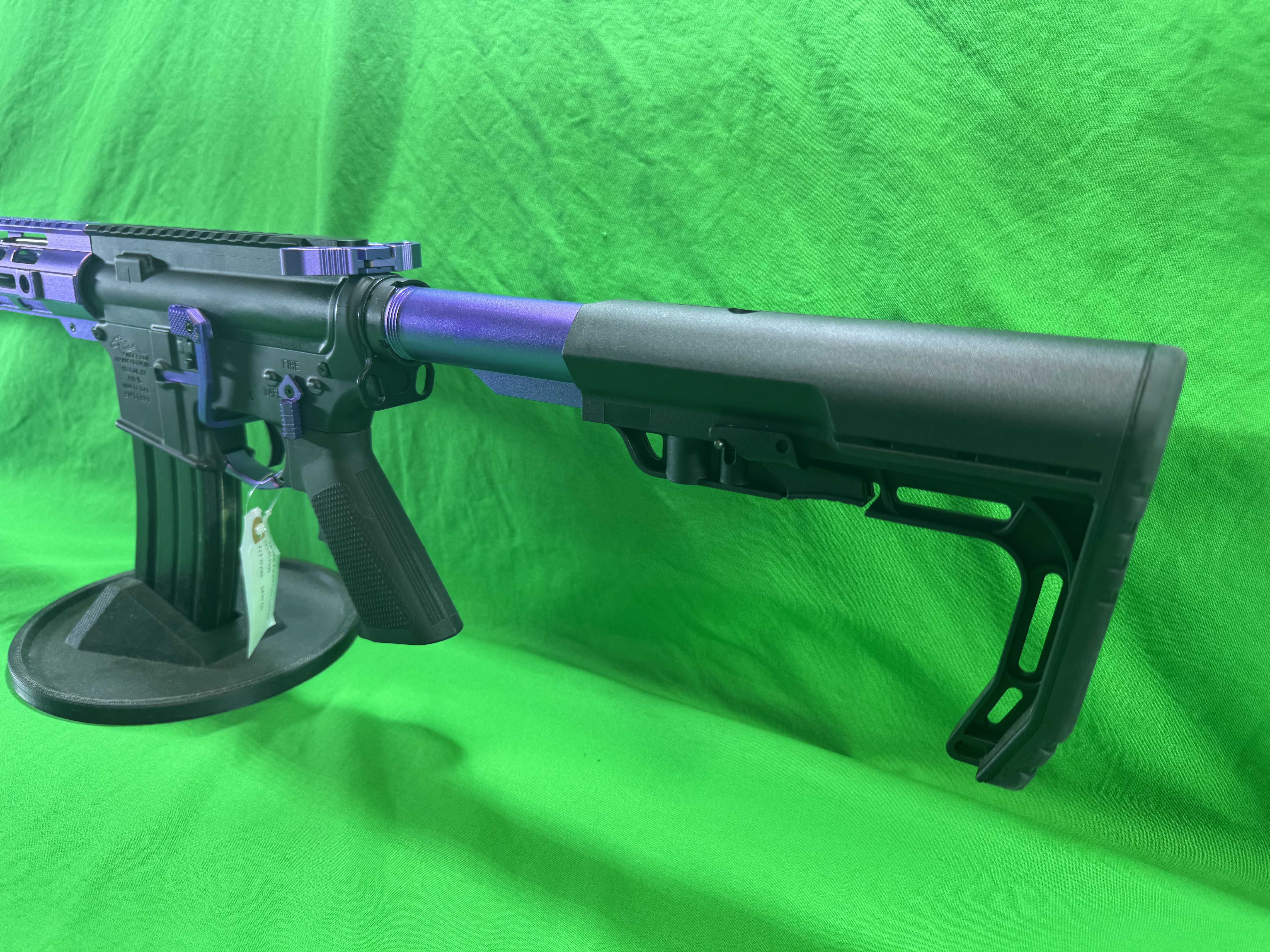 R15 - .223 Wylde, Purple Accents, 16" Barrel with 15" handguard.
