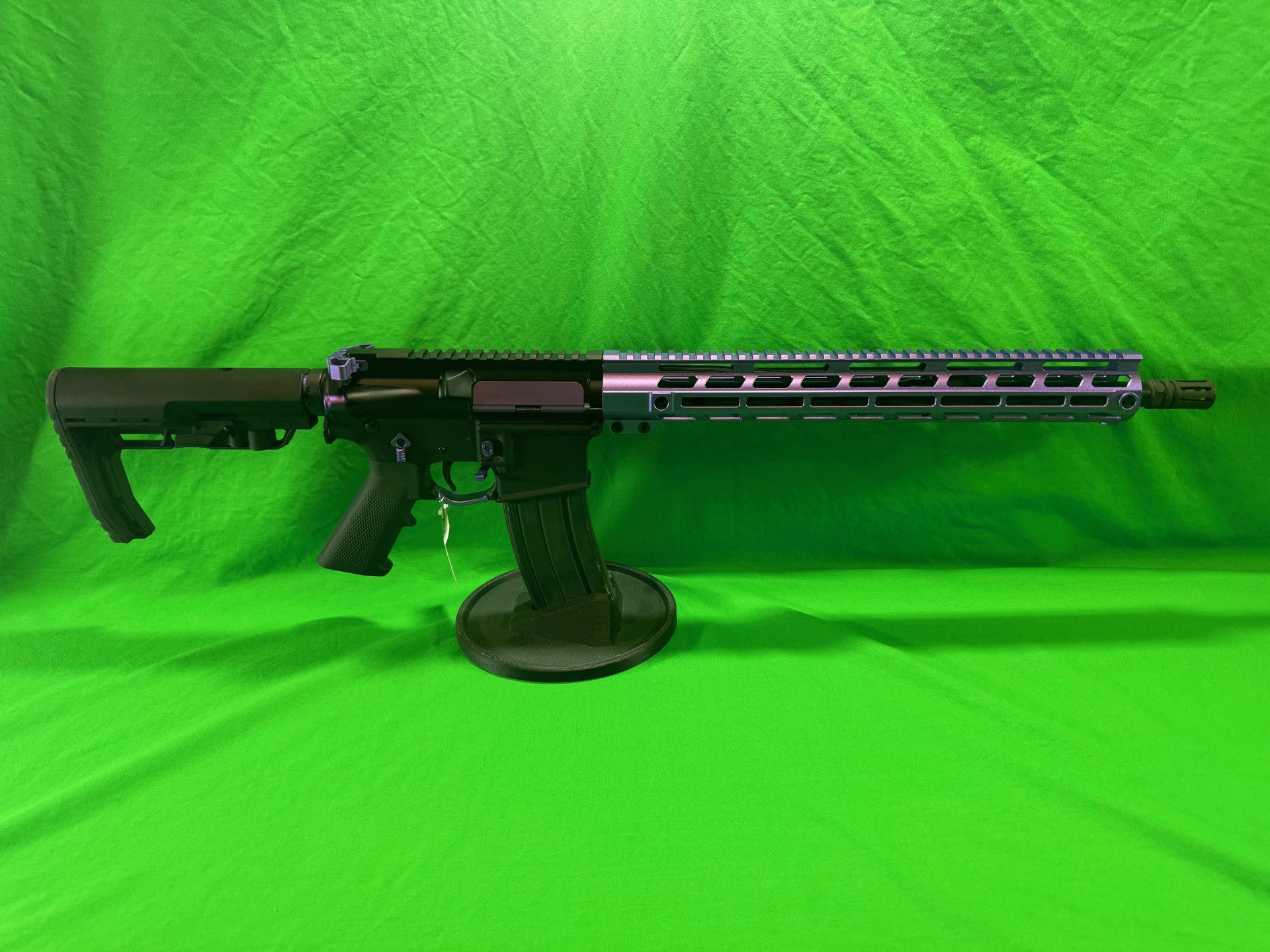 R15 - .223 Wylde, Purple Accents, 16" Barrel with 15" handguard.