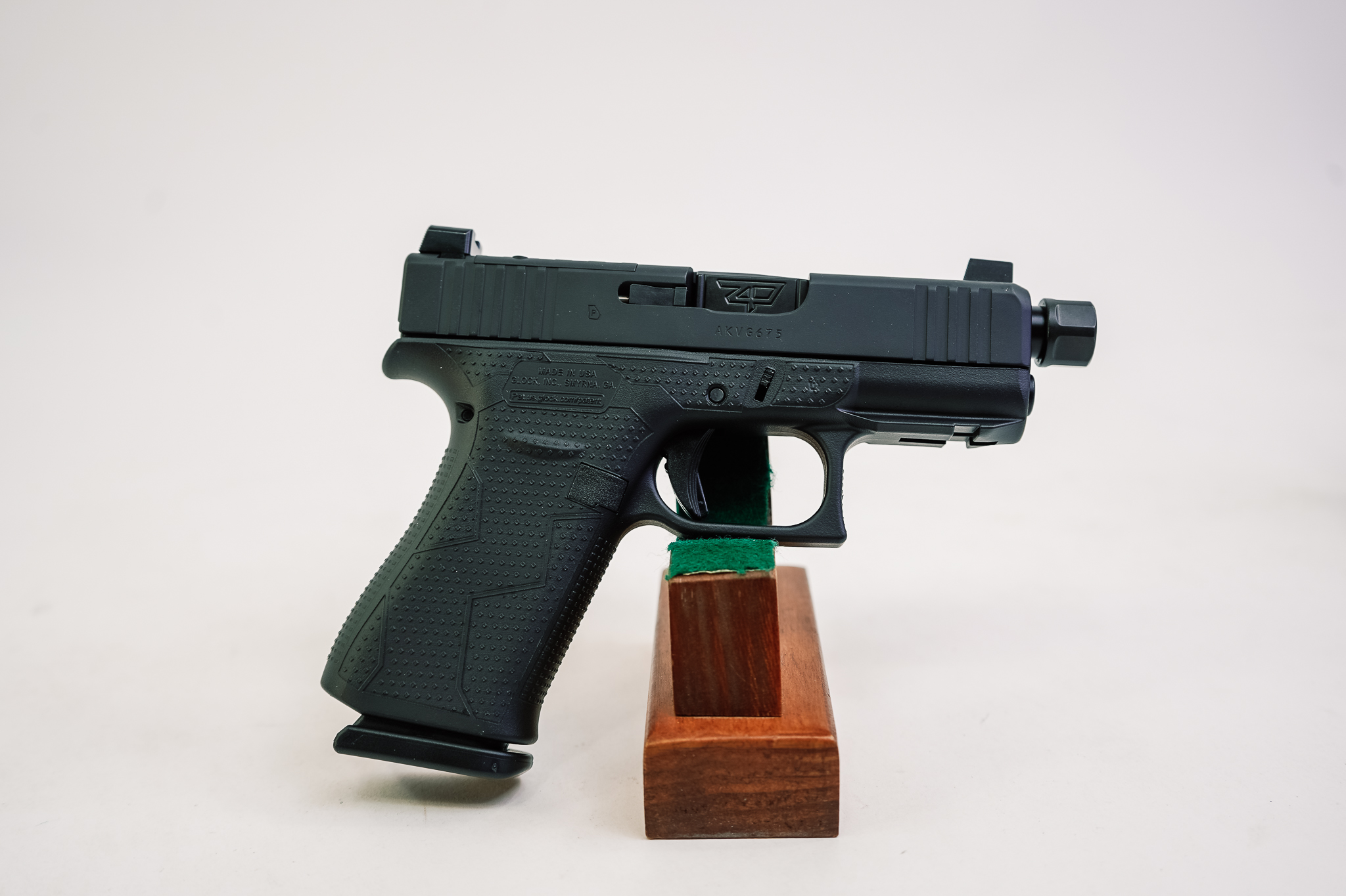 GLOCK 43X 9MM BLACKOUT W/ THREADED BARREL