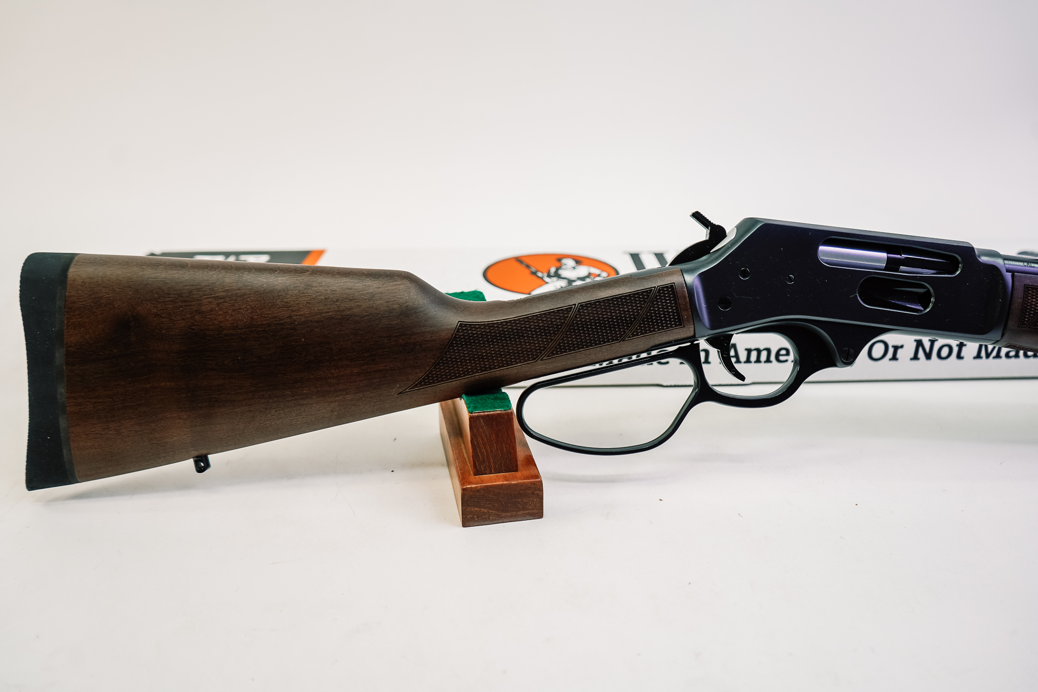 Henry Steel Side Gate Large Loop Walnut Blued 30-30 Win 20in H009GL