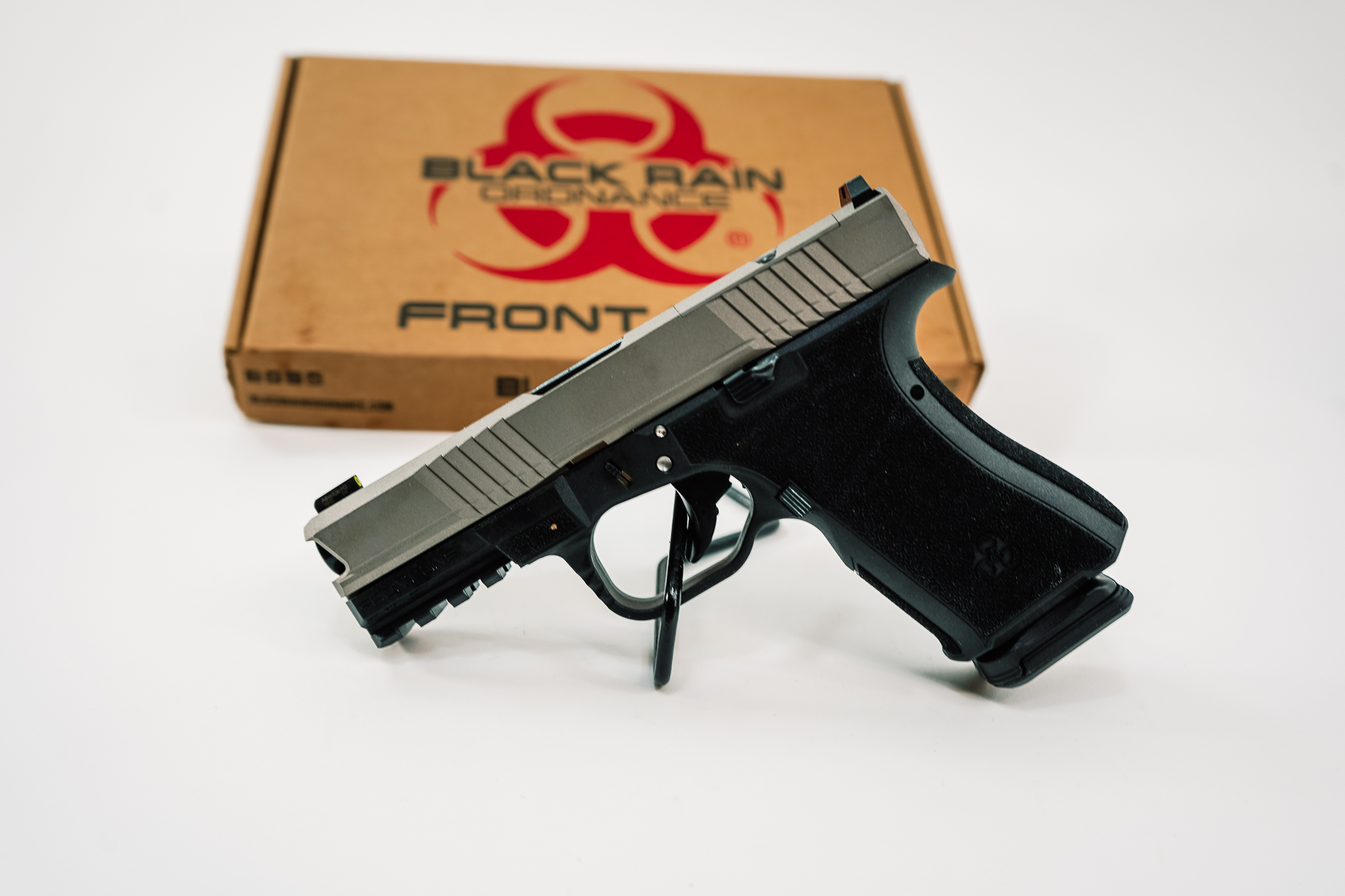 Black Rain Ordnance 9 MM 4" BBL Blk/Titanium BR0-SS25-FLPKG-03