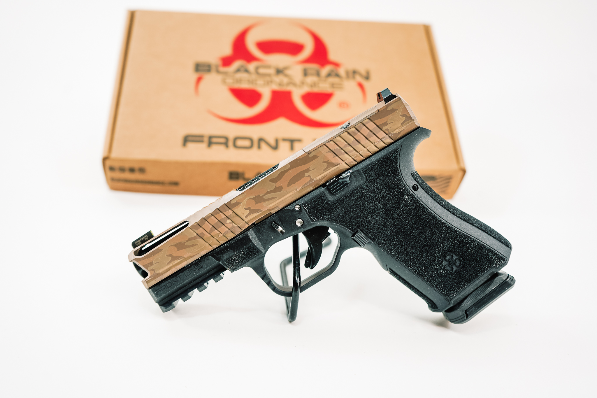 Black Rain Ordnance 9 MM 4" BBL Black Coyote Tan BR0-SS25-FLPKG-08