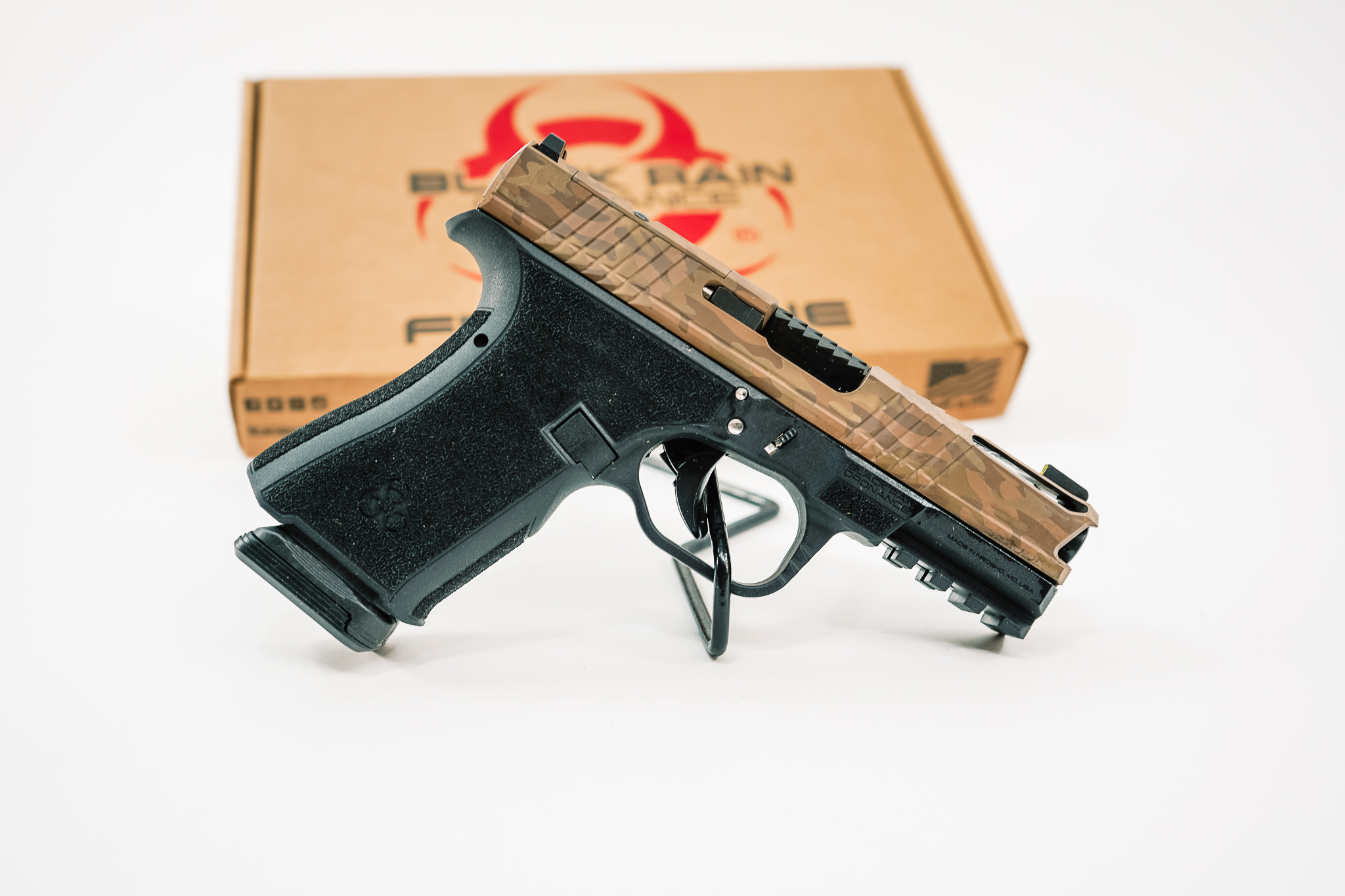 Black Rain Ordnance 9 MM 4" BBL Black Coyote Tan BR0-SS25-FLPKG-08