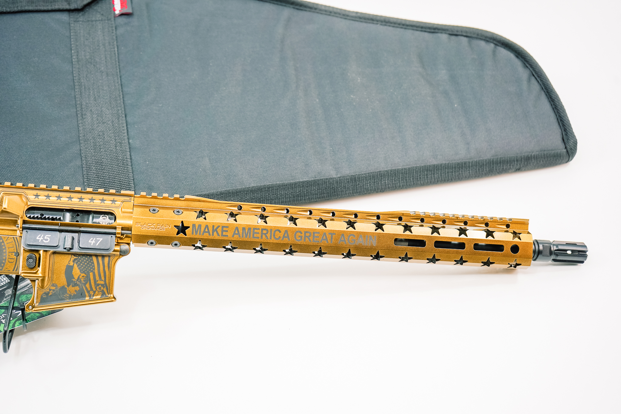 BLACK RAIN ORDNANCE SPEC 15 TRUMP GOLD 5.56