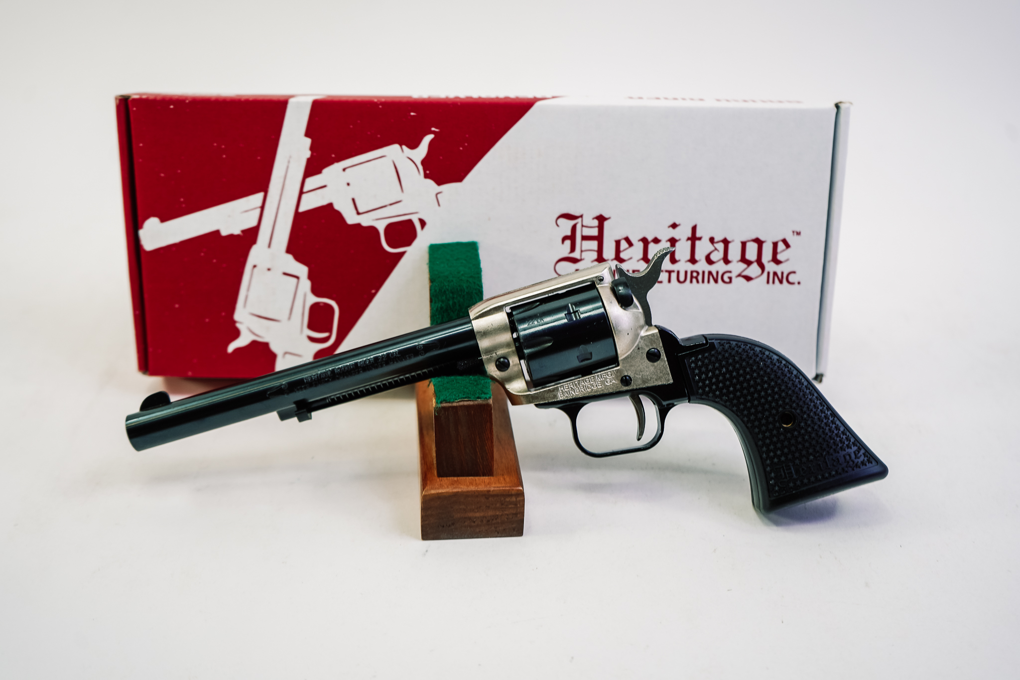 Heritage Rough Rider 22lr Nickel/Black 6.5” NEW RR22B6NI